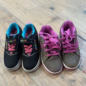 Heelys Black and Pink Sneakers with Wheels